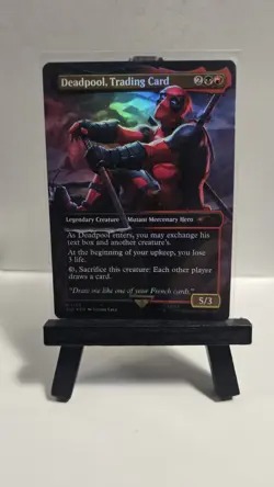 Magic: Deadpool, Trading Card 1753 Rainbow Foil Deadpool Secret Lair MTG NM - Image 1