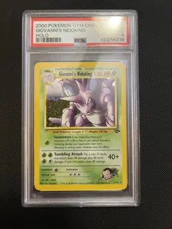 Pokemon Card Giovanni's Nidoking 7/132 Holo Rare Gym Challenge - Image 1