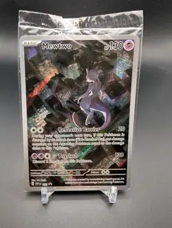 SEALED Mewtwo Black Star Promo Card UPC SV 052 Pokemon 151 NM 1 - Image 1