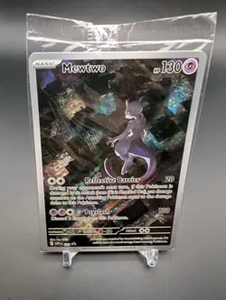 SEALED Mewtwo Black Star Promo Card UPC SV 052 Pokemon 151 NM 1 - Image 2