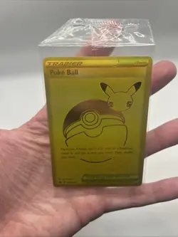 SEALED SWSH146 Poke Ball Gold Full Art Celebrations Pokemon TCG Promo Card - Image 3