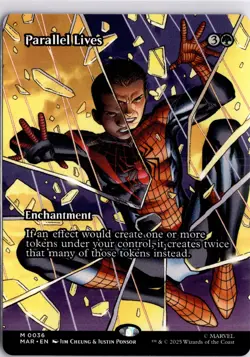 0036 Parallel Lives Spider-Man Marvel Universe Showcase MTG Trading Card TCG - Image 3