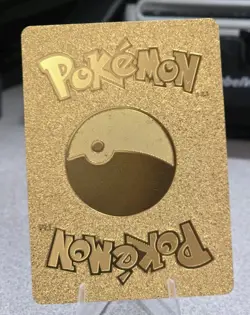 Pokemon Charizard V 220hp Gold Foil Fan Art Collector Card TCG - Image 2