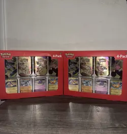 Pokemon 4 Pack Mini Tins + 4 Promo Cards Bundle - 151 SAMS CLUB EXCLUSIVE 2x - Image 1
