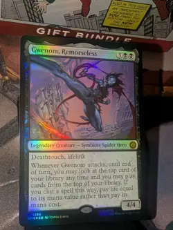 Magic The Gathering Gwenom, Remorseless MTG Spider Man Promos Foil NM - Image 3