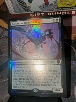 Magic The Gathering Gwenom, Remorseless MTG Spider Man Promos Foil NM - Image 4