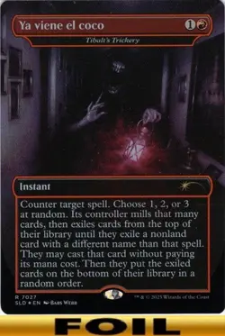 1x - Ya viene el coco (Tibalt's Trickery) - FOIL BORDERLESS #7027 - Secret Lair - Image 1