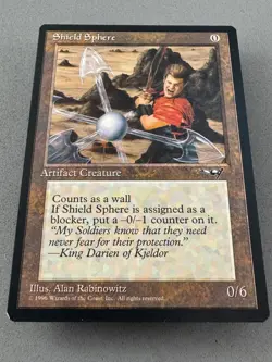 Shield Sphere Alliances Regular MTG-Never Played Near Mint-Vintage Magic - Image 3