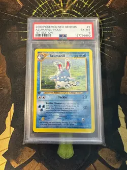 Pokemon Azumarill 2/111 Neo Genesis 1st Edition Holo Vintage PSA 6 - Image 1
