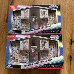 Pokemon Scarlet&Violet Prismatic Evolutions Premium Figure Collection x2 Sealed - Image 1
