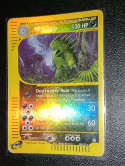 Tyranitar Holo Reverse Aquapolis Carte Pokemon 40/147 ENG 2002 Vintage - Image 1