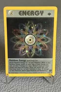 Pokemon TCG Rainbow Energy 1st Edition Rocket 17/82 VLP+ 💎 - Image 1