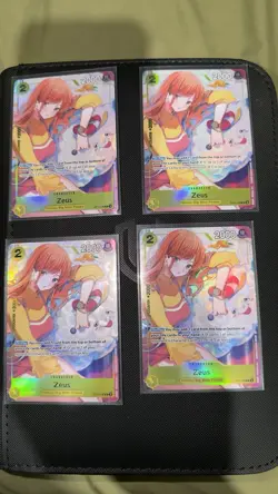 ***Playset****Zeus Playmat -Bandai Card Games Fest 24-25 Edition -) OP11-106 x 4 - Image 1