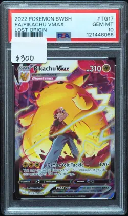 Pikachu VMAX TG17 PSA 10 Gem Mint Lost Origin Pokemon Card - Image 1