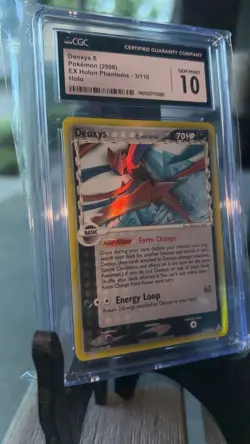 CGC 10 Deoxys Holo 3/110 EX Holon Phantoms 2006 Pokemon Card - Image 2