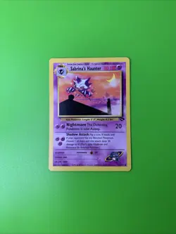 Sabrina’s Haunter 55/132 Gym Challenge Pokemon Card LP+ - Image 1