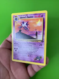 Sabrina’s Haunter 55/132 Gym Challenge Pokemon Card LP+ - Image 3