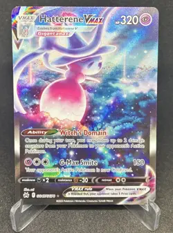 Hatterene VMAX Gg47/Gg70 Pokemon Card Crown Zenith: Galarian Gallery Holo NM - Image 1