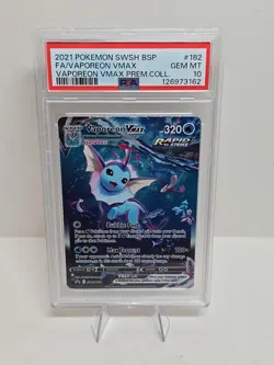 Vaporeon VMAX SWSH182 SWSH: Sword & Shield Promo Cards Holo - Image 1