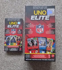 Uno Elite NFL Core Edition 2025 - Starter Pack + Booster Set - Mattel Games Card - Image 1