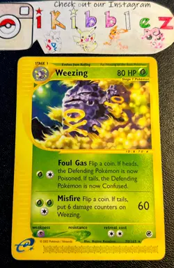 Weezing 70/165 PL Vintage Rare Expedition Pokemon Card. Free Tracked Shipping! - Image 1