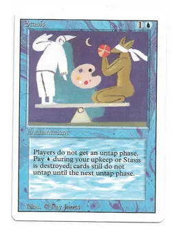 Magic the Gathering ~ MTG ~ 1x Stasis ~ LP ~ REVISED - Image 1