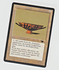 Magic the Gathering ~ MTG ~ 1x Golgothian Sylex ~ LP ~ Antiquities - Image 1