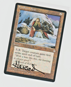 Magic the Gathering ~ Fyndhorn Bow ~ ICE AGE ~ LP ~ SIGNED BY ARTIST - Image 1