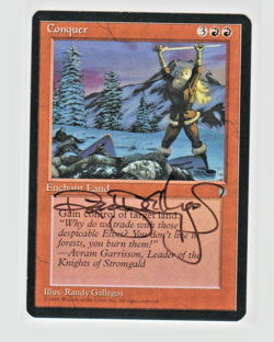 Magic the Gathering ~ Conquer ~ ICE AGE ~ M/NM ~ SIGNED BY ARTIST - Image 1