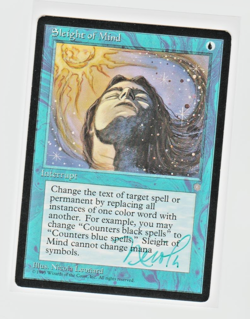 Magic the Gathering ~ Sleight of Mind ~ ICE AGE ~ LP ~ SIGNED BY ARTIST - Image 1