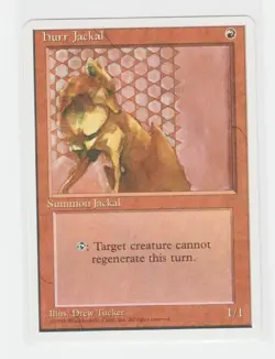 Magic the Gathering ~ MTG ~ 1x Hurr Jackal ~ Fourth Edition ~ 4Ed ~ M/NM - Image 1