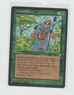Magic the Gathering ~ MTG ~ 1x Nature's Lore ~ ICE AGE ~ M/NM - Image 1