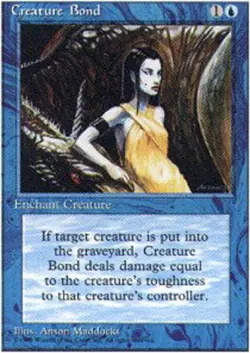 Moderate Play, English MTG Regular Creature Bond Alternate Fourth Edition Magic - Image 1