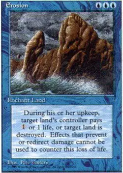 Moderate Play, English MTG Regular Erosion Alternate Fourth Edition Magic the Ga - Image 1