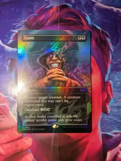 Damn (Borderless) Commander: MTG Duskmourn: House of Horror Foil - Image 1