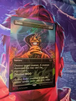 Damn (Borderless) Commander: MTG Duskmourn: House of Horror Foil - Image 2