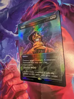 Damn (Borderless) Commander: MTG Duskmourn: House of Horror Foil - Image 3