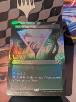Wastewood Verge (Borderless) MTG Aetherdrift Foil NM - Image 2