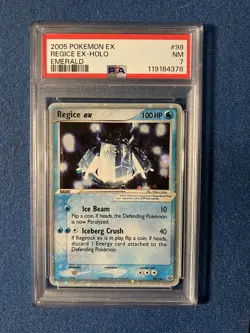 2005 Pokemon Regice EX Holo Emerald #98 PSA 7 - Image 1