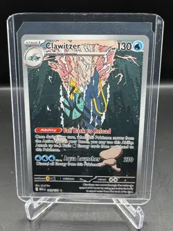 POKEMON MEGA EVOLUTION! CLAWITZER! ILLUSTRATION RARE! FULL ART! 141/132 - Image 1