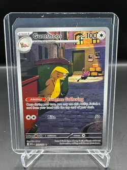POKEMON MEGA EVOLUTION! GUMSHOOS! ILLUSTRATION RARE! FULL ART! 153/132 - Image 1