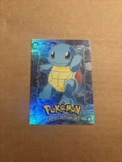 1999 Topps Pokemon Movie Edition Squirtle E7 of 12 Holo - Image 1