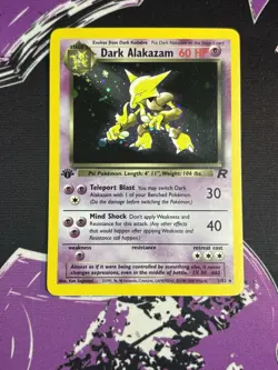 Pokemon Dark Alakazam 1st Edition Holo WOTC 2000 Team Rocket 1/82 NM/Mint - Image 1