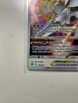 Pokemon 2022 Arceus VSTAR 123/172 Full Art Promo NM - Image 5