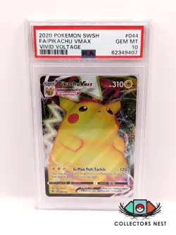 Pokemon - Full Art Pikachu VMAX - PSA10 - 2020 Vivid Voltage - Image 1
