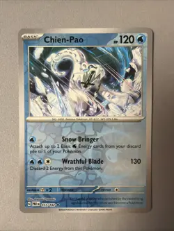 Pokemon TCG * Paradox Rift * 57/182 Chien-Pao REVERSE HOLO Rare * FRESH PK - Image 1