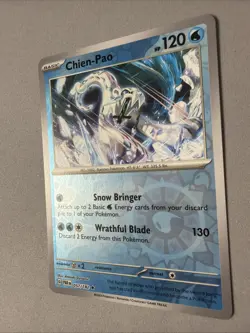 Pokemon TCG * Paradox Rift * 57/182 Chien-Pao REVERSE HOLO Rare * FRESH PK - Image 2