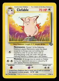Clefable 17/64 Rare Jungle Pokemon Card - Image 1