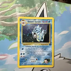 Pokemon TCG Giovanni's Gyarados 5/132 Gym Challenge Holo Rare Card (SWIRL) 🍥 - Image 1
