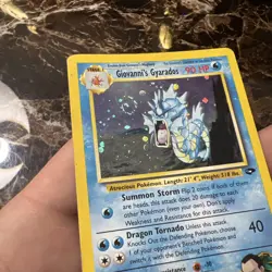 Pokemon TCG Giovanni's Gyarados 5/132 Gym Challenge Holo Rare Card (SWIRL) 🍥 - Image 2